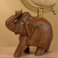 Глобус сувенирный, 11×8×21 см, подставка дерево