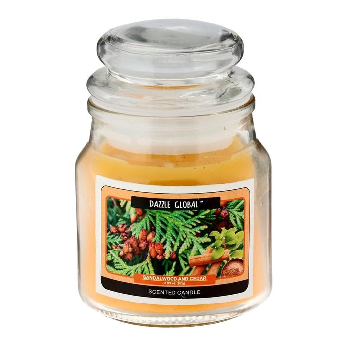 Свеча в банке Свеча в банке "Сандал и кедр" 82 гр 6х9х9 см