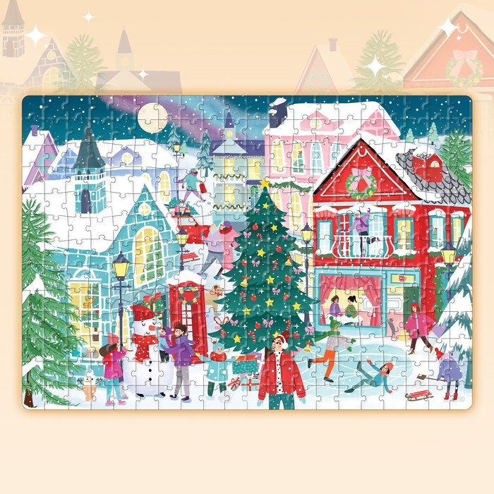 Пазл светящийся «Новогодняя ночь в городе», 260 деталей Пазл светящийся «Новогодняя ночь в городе», 260 деталей