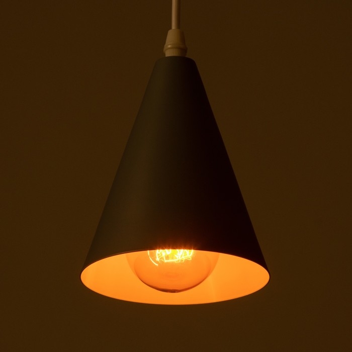 Светильник BayerLux Подвес Светильник BayerLux Подвес "Конус" 1x40Вт E27 серый 12х12х16-96 см