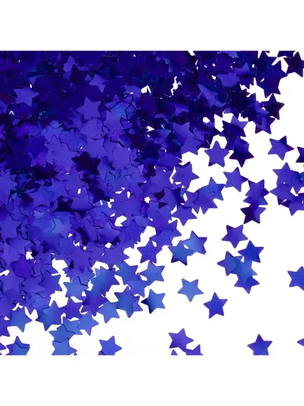 Конфетти «Звезда» синие, металлик, 1.5 см, 50 г