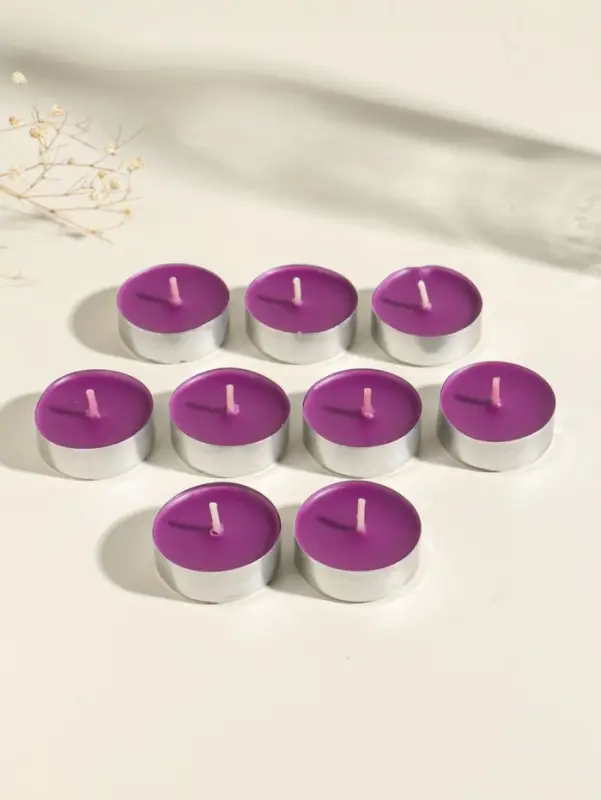 Набор свечей ароматических чайных &laquo;Чёрный чай и слива&raquo;, 9 шт.