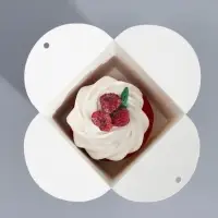 Коробка бонбоньерка, упаковка подарочная, &laquo;Ромашки&raquo;, 8&times;7.5&times;6 см см