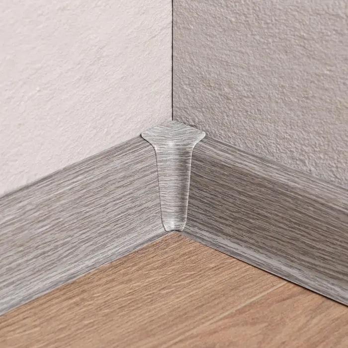 Угол внутренний для плинтуса «Деконика», 55 мм, 210 дуб Пепельный