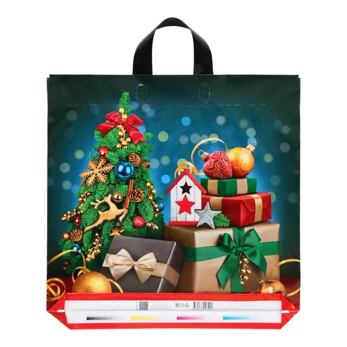 Пакет «Подарочный бум», полиэтиленовый с петлевой ручкой, 44×44 см Новый год Пакет «Подарочный бум», полиэтиленовый с петлевой ручкой, 44×44 см Новый год