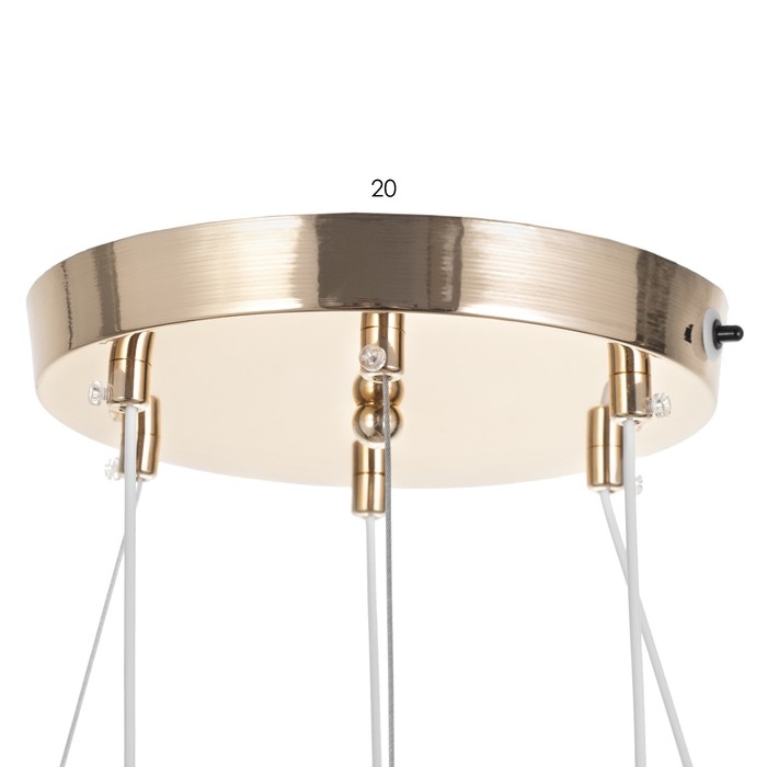 Светильник с ПДУ Светильник с ПДУ "Лаурен" LED 130Вт 3000-6000К золото 53х53х100 см