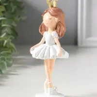 Сувенир полистоун "Малышка-принцесса, маленькая балерина" 6,5х5,5х15 см