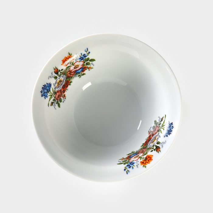 Тарелка фарфоровая «Букет цветов», 550 мл, d=17 см Тарелка фарфоровая «Букет цветов», 550 мл, d=17 см