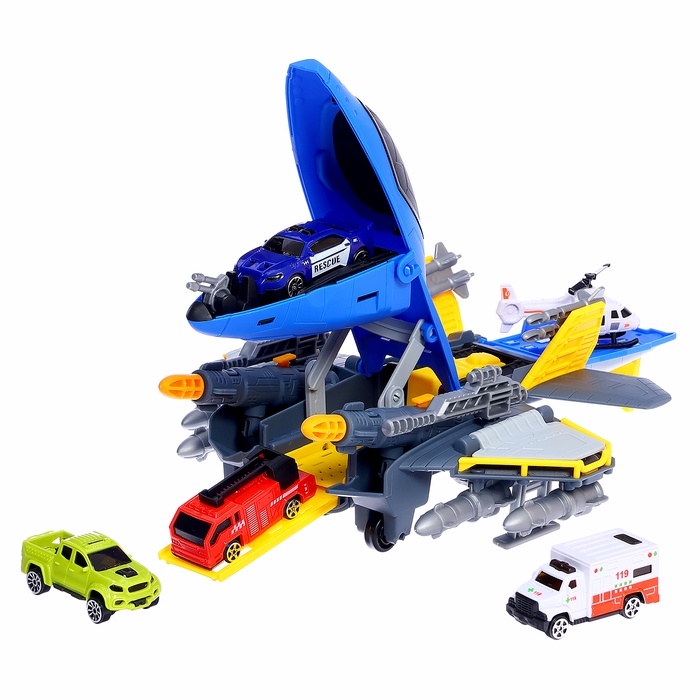 Парковка детская «Авиагараж», подвижные элементы, с аксессуарами Парковка детская «Авиагараж», подвижные элементы, с аксессуарами