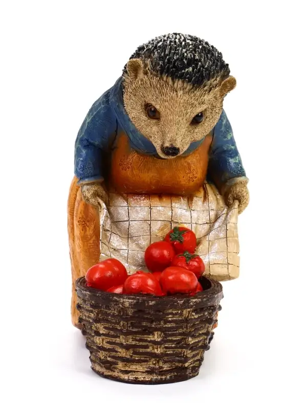 Садовая фигура &laquo;Ежиха с помидорами&raquo; из полистоуна, 20&times;12&times;23 см