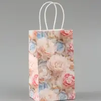 Пакет подарочный &laquo;Цветы&raquo;, 12 х 21 х 9 см
