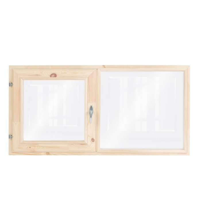 Окно двухстворчатое, 50×100см, двойное стекло ХВОЯ Окно двухстворчатое, 50×100см, двойное стекло ХВОЯ