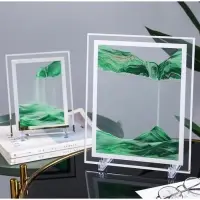 Песочные часы-картина &laquo;Кулас&raquo;, 23&times;17 см, антистресс, песок зелёный