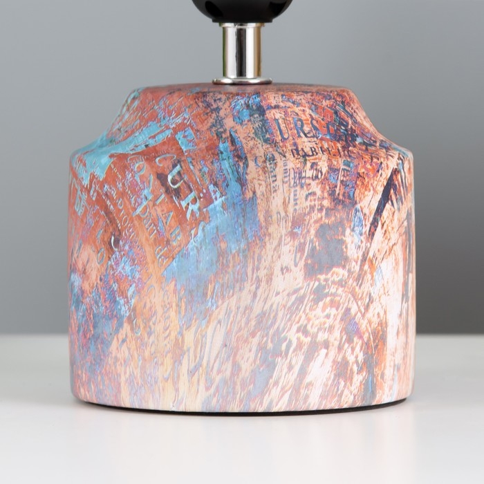 Настольная лампа Настольная лампа "Колет" Е27 40Вт синий-фиолетовый 16,5х16,5х29 см RISALUX