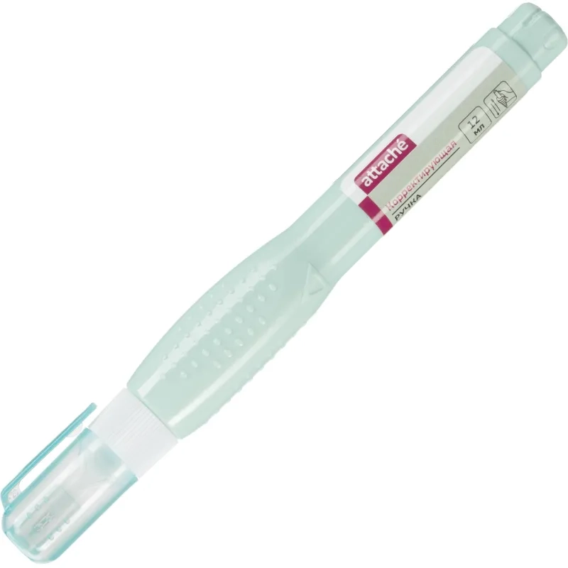 Корректирующая ручка 12 мл Attache, металл наконечник, ассорти