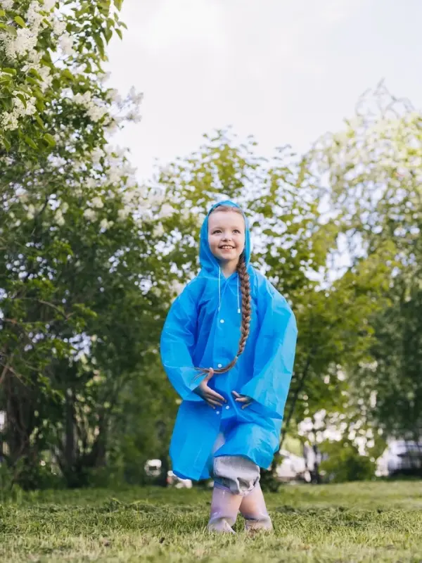 Дождевик детский, рост 120-160 см, ЭВА 85 г, синий