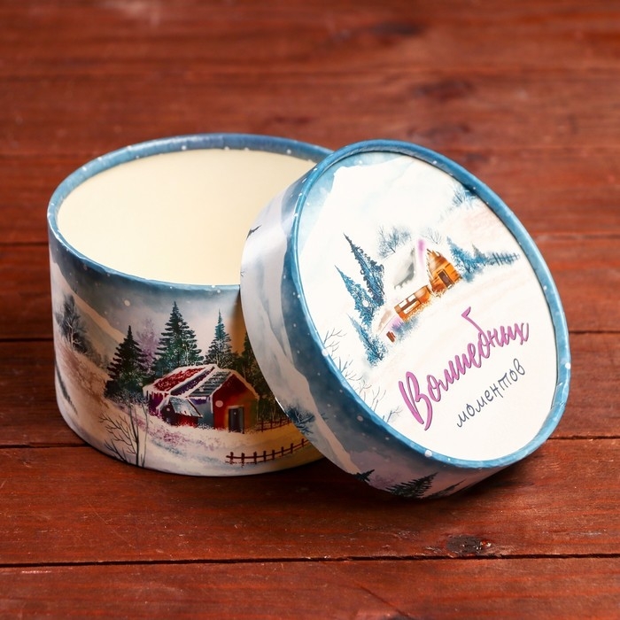 Новый год. Коробка Новый год. Коробка "Волшебных моментов" завальцованная без окна 13 х 8,5 см