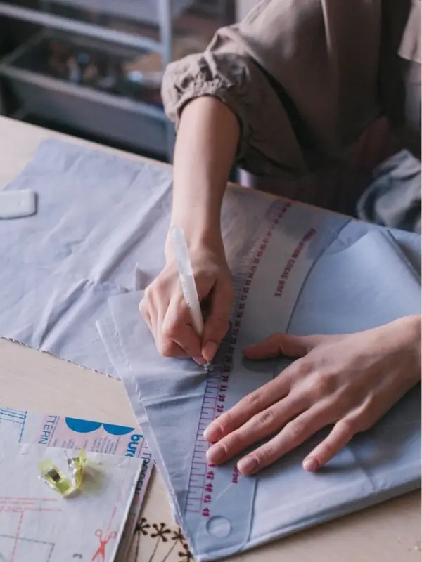 Ручка для джинсовой ткани термоисчезающая, белая