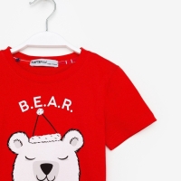 Пижама новогодняя детская KAFTAN "Bear" размер 28 (86-92)