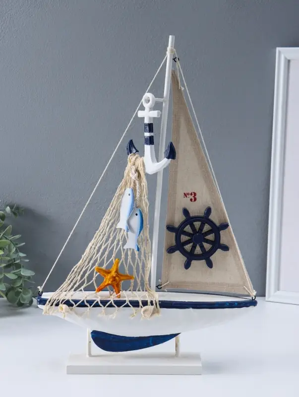 Сувенир интерьерный "Судно рыбацкое" 5х30х45,7 см