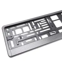 Рамка под номерной знак "карбон (тёмный)" AVS RN-04