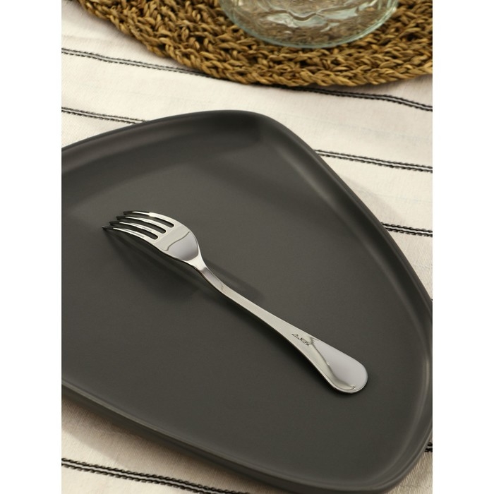 Вилка столовая &laquo;Рапсодия&raquo;, h=20 см, толщина 2 мм, цвет серебряный