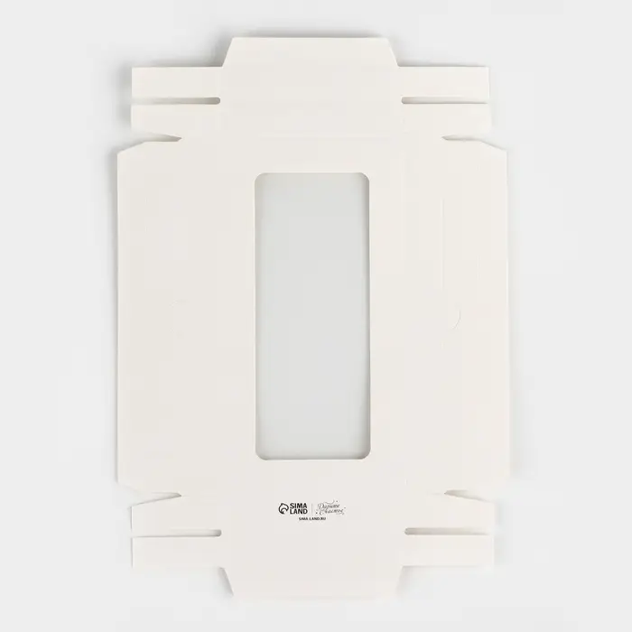 Коробка для шоколада «Молочная», с окном, 9,4 х 1.7 х 18.4 см Коробка для шоколада «Молочная», с окном, 9,4 х 1.7 х 18.4 см