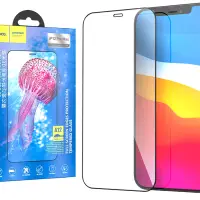Защитное стекло iPh 12 Pro Max (6.7) 3D black (A12) HOCO усиленые края