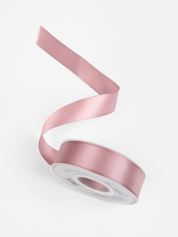Лента атласная двухсторонняя №164 25мм*25±1м пудровый TR Лента атласная двухсторонняя №164 25мм*25±1м пудровый TR