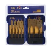 Набор сверл перовых ТУНДРА, Tin, шестигранный хвостовик, 10-12-16-19-22-25-32 мм, 7 шт. Набор сверл перовых ТУНДРА, Tin, шестигранный хвостовик, 10-12-16-19-22-25-32 мм, 7 шт.