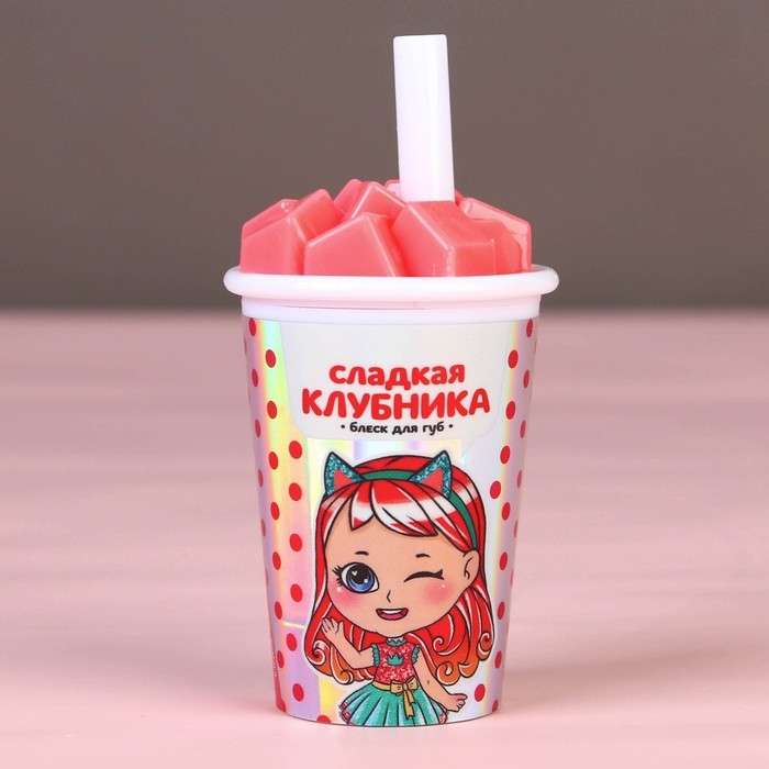 Блеск для губ «Коктейль» МИКС цветов и вкусов, 7 гр