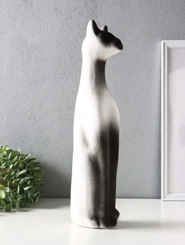 Фигура керамика &laquo;Кот Египетский&raquo;, 41 см, белый