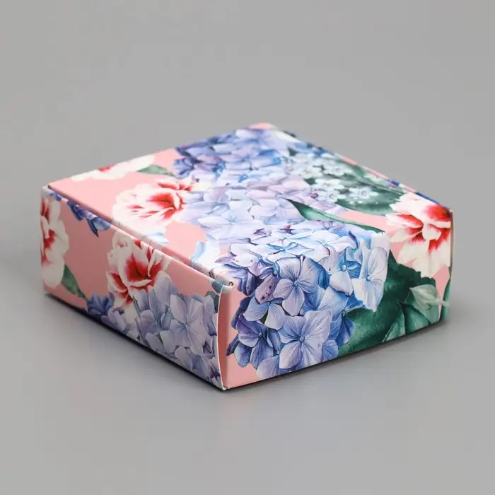Коробка под бижутерию, упаковка, «Цветы», 7.5 х 7.5 х 3 см Коробка под бижутерию, упаковка, «Цветы», 7.5 х 7.5 х 3 см