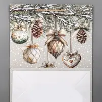 Пакет подарочный новогодний ламинированный, &laquo;Игрушки Новогодние&raquo; , 26&times;12&times;32 см