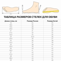 Полустельки для обуви, с супинатором, массажные, силиконовые, 19 × 6,7 см, пара, цвет прозрачный