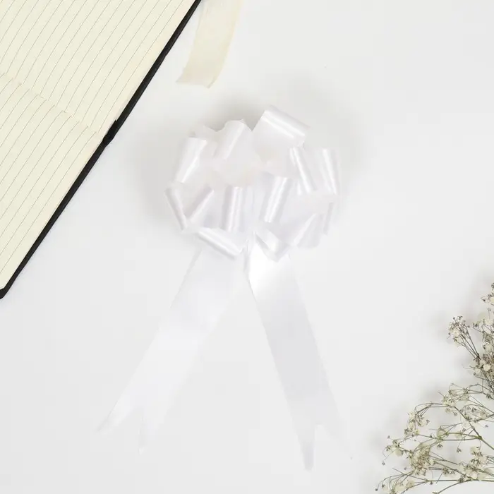 Бант - шар №3 простой белый Бант - шар №3 простой белый