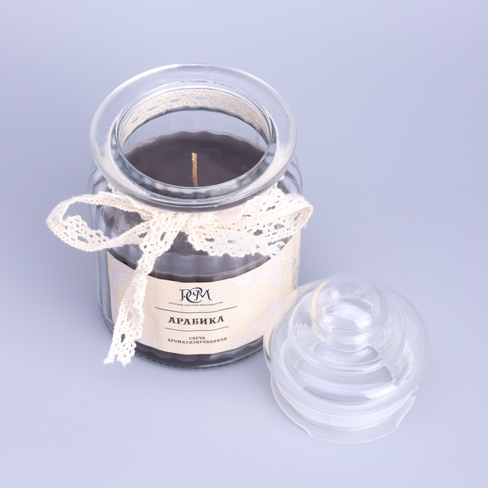 Свеча в банке ароматизированная  Свеча в банке ароматизированная "Арабика" 180гр, время горения 45ч