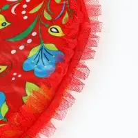 Карнавальный воротник "Народная краса" цвет красный Карнавальный воротник "Народная краса" цвет красный