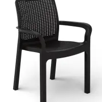 Стул садовый пластиковый Rattan, 50.6&times;58&times;83.3 см, цвет горький шоколад