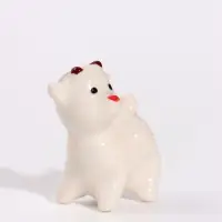 Фигурка фарфоровая &laquo;Белый козлик&raquo;, 3.5&times;3&times;2 см