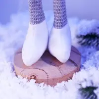 Фигура светодиодная &laquo;Гном в белом&raquo; 55 см, 1 LED, свечение тёплое белое