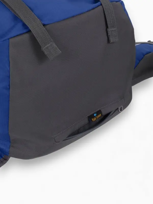 Рюкзак тур 65+5л, 30*20*53, отдел на шнурке, 5нар+2вн кармана, цвет синий