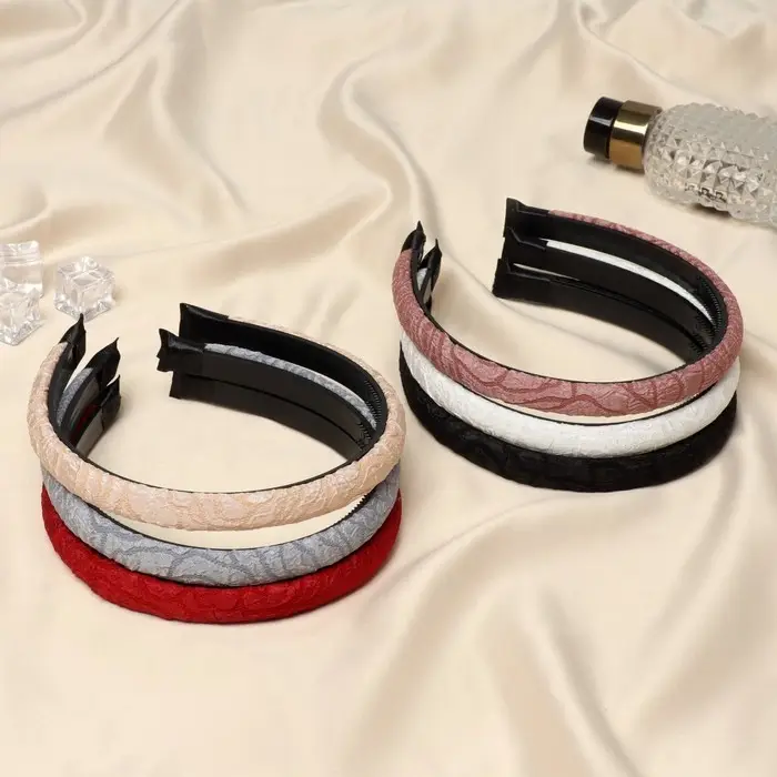 Ободок для волос «Сигрид», текстура, 1.2 см, МИКС Ободок для волос «Сигрид», текстура, 1.2 см, МИКС