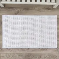 Коврик для ванной и туалета SAVANNA, полиэстер, 80&times;50 см, молочный