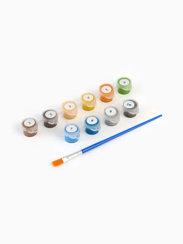 Картина по номерам с подрамником &laquo;Чебурашка с шарами&raquo;, 20&times;30 см