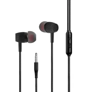 Наушники ISA S021 с микрофоном черные