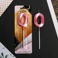 Свеча для торта, цифра «0», 11,5 х 2,3 см