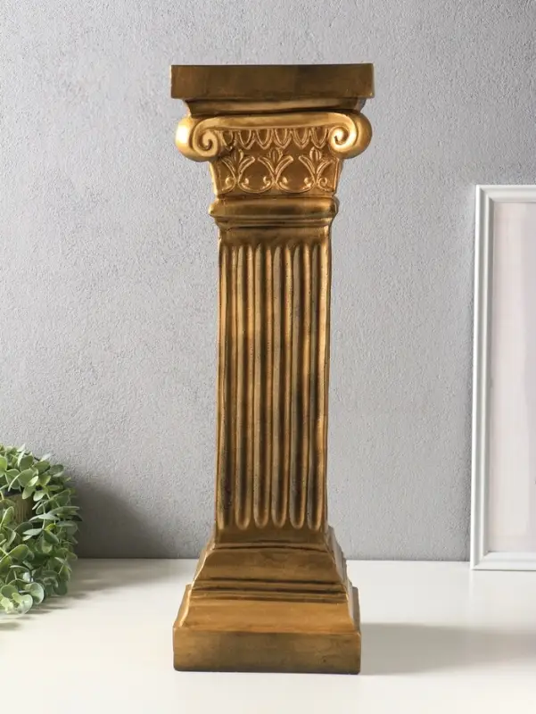 Колонна декоративная &laquo;Элита&raquo;, т.золото, 56&times;20&times;20 см