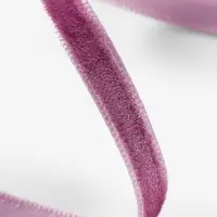 Лента бархатная, 6 мм, 18&plusmn;1 м, сиреневая №199