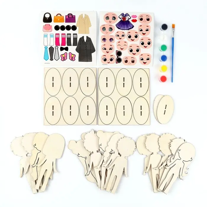 Роспись по дереву &laquo;Творческие человечки&raquo;